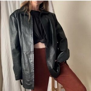 Worthington Classic Black Leather Jacket